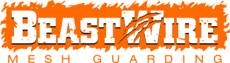 Orange and white BeastWire logo